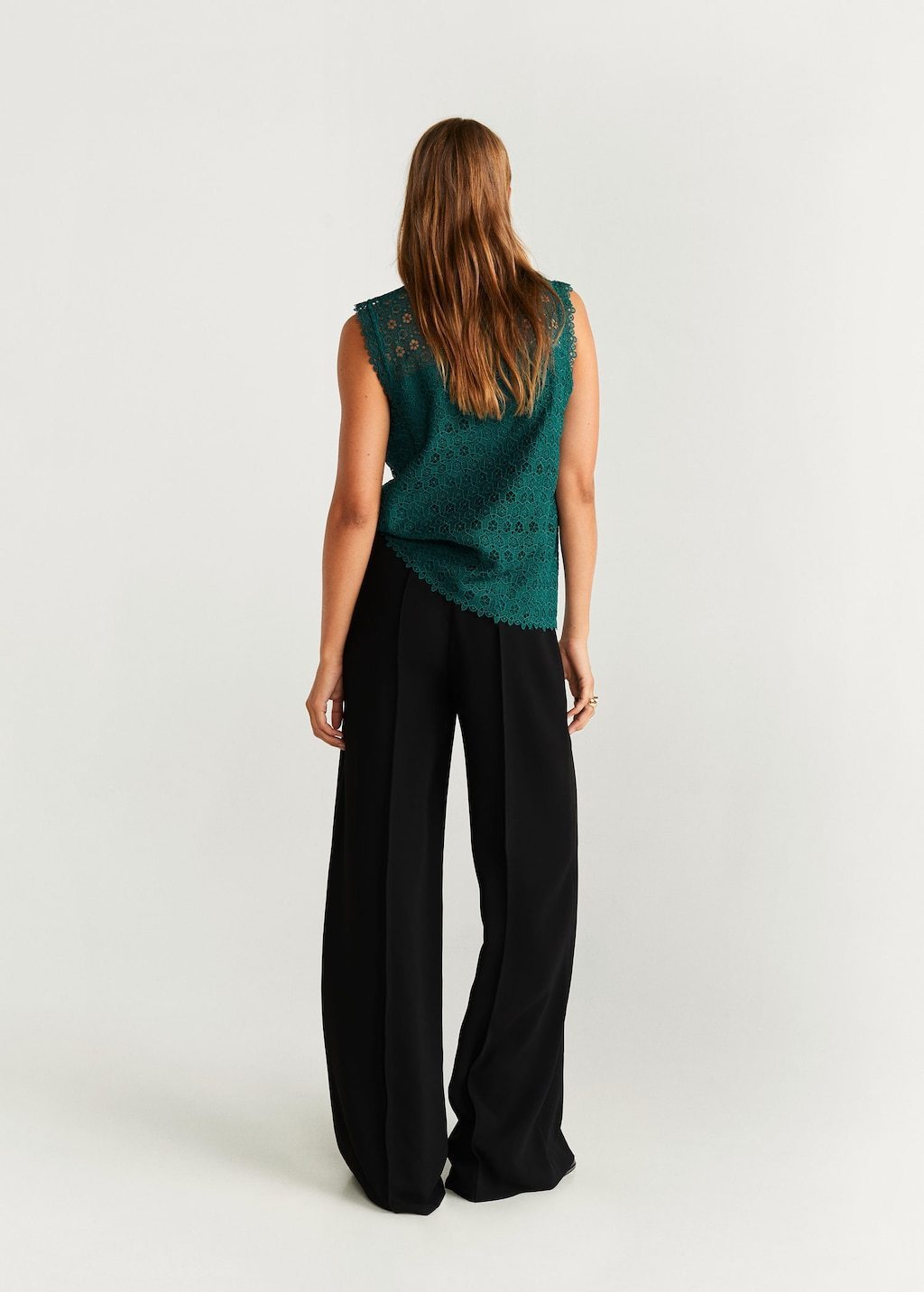 Floral guipure blouse