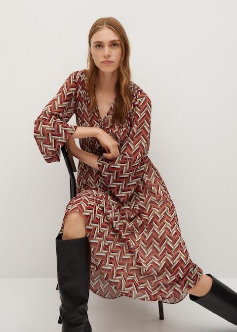 Ethnic print dress