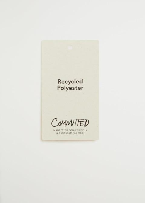 Recycled polyester pleated dress