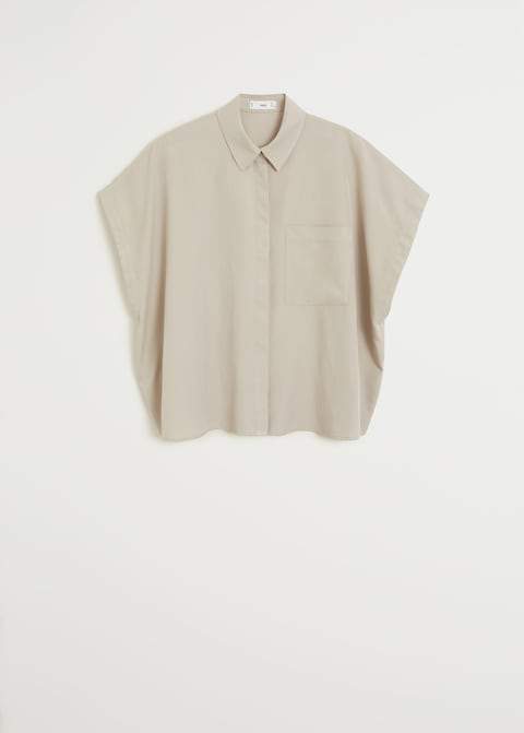 Pocket modal shirt