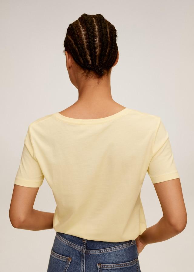 V-neck cotton T-shirt