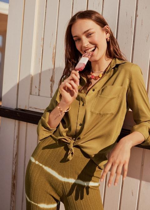 Denim style soft shirt