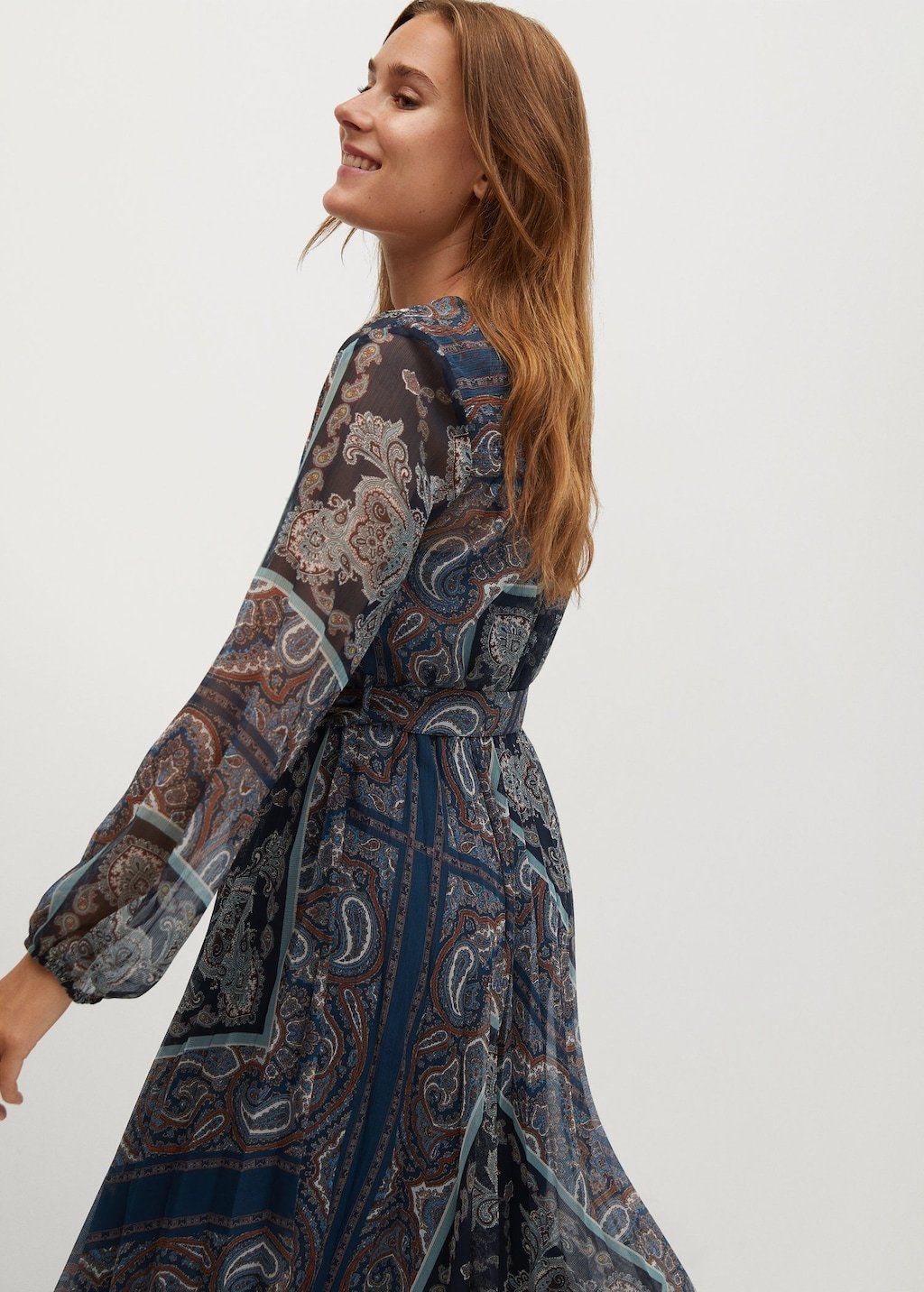 Flowy printed dress