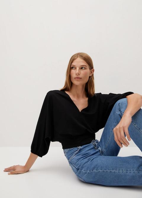 Pin tuck detail blouse