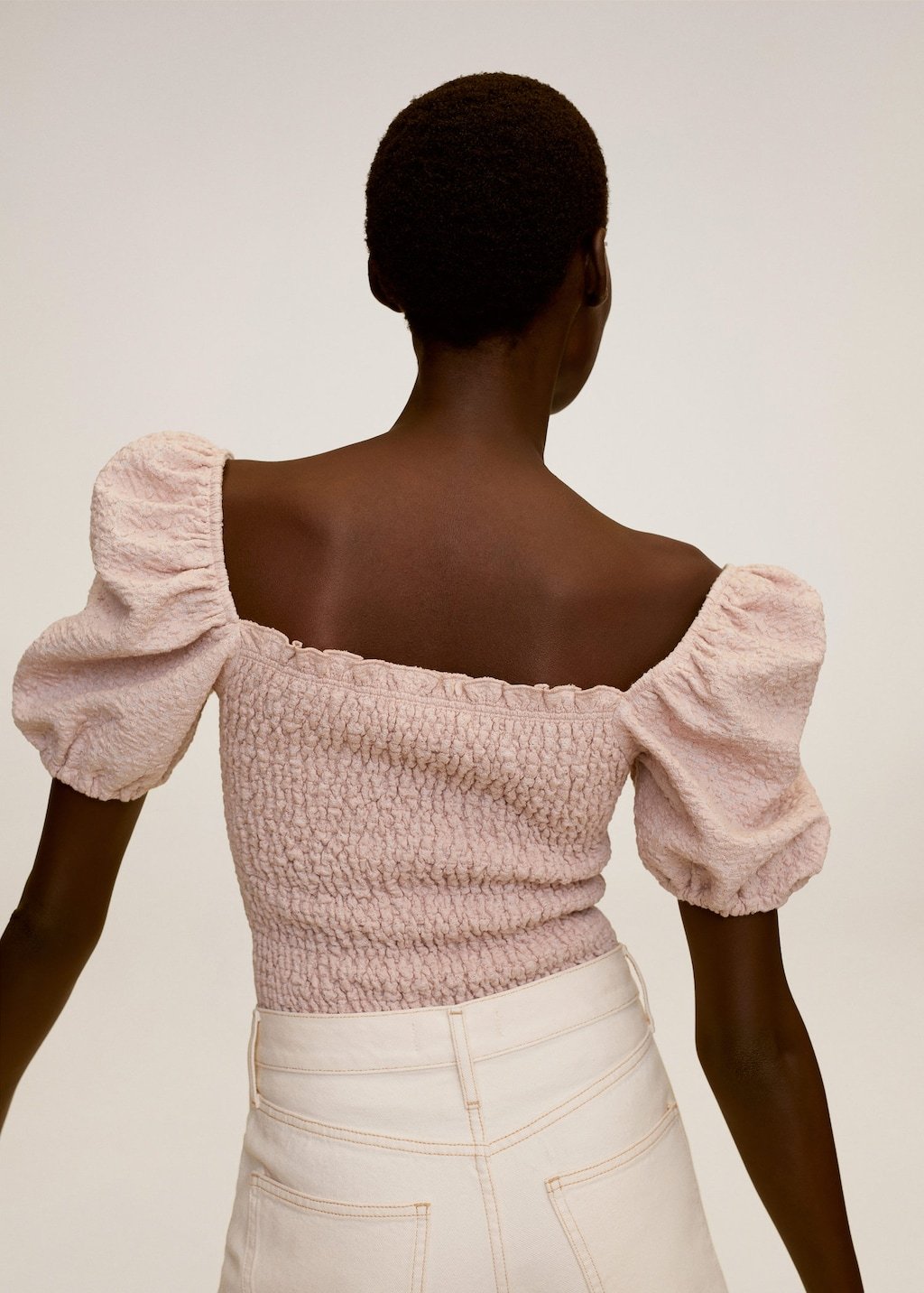 Elastic panel t-shirt