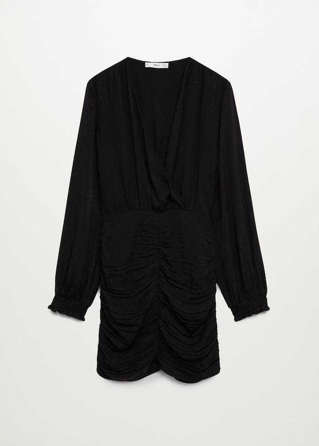 Puffed sleeves dress