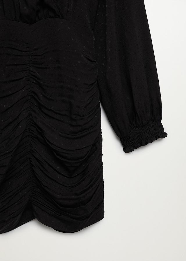 Puffed sleeves dress