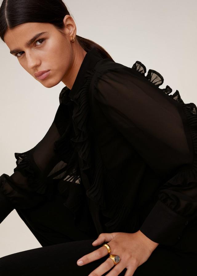 Ruffled blouse