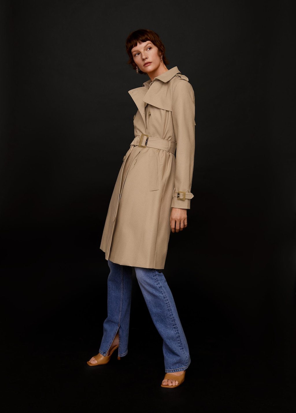 Classic cotton trench coat