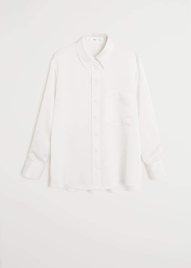 Satin pocket shirt