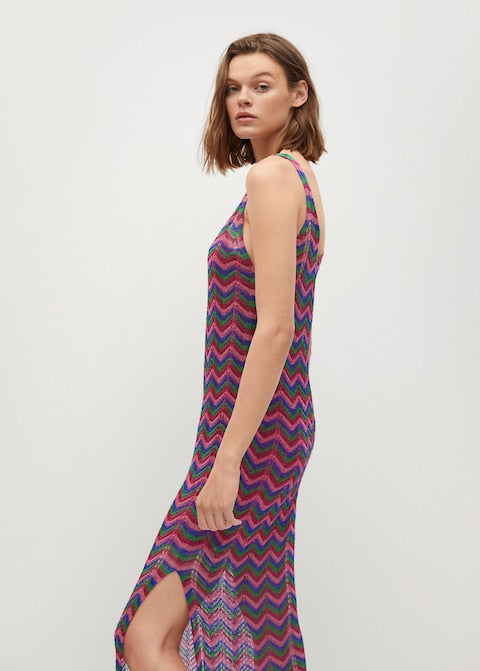 Knit openwork sweater