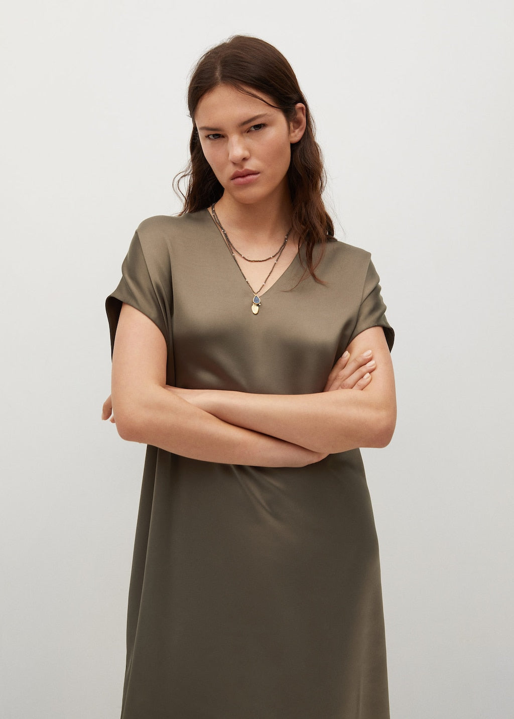 Flowy dress with openings