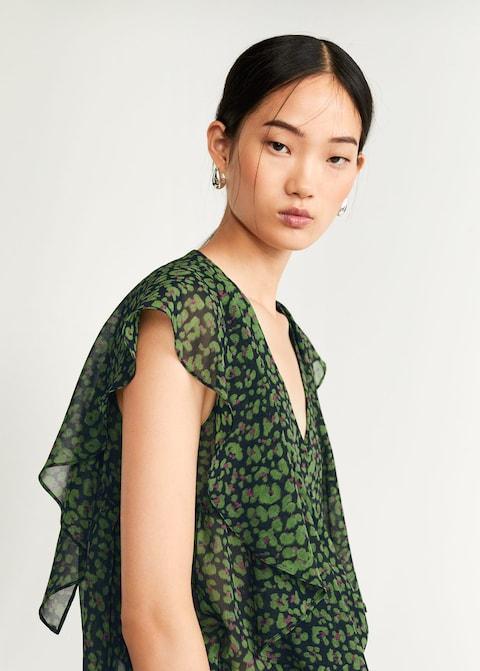 Flowy printed blouse