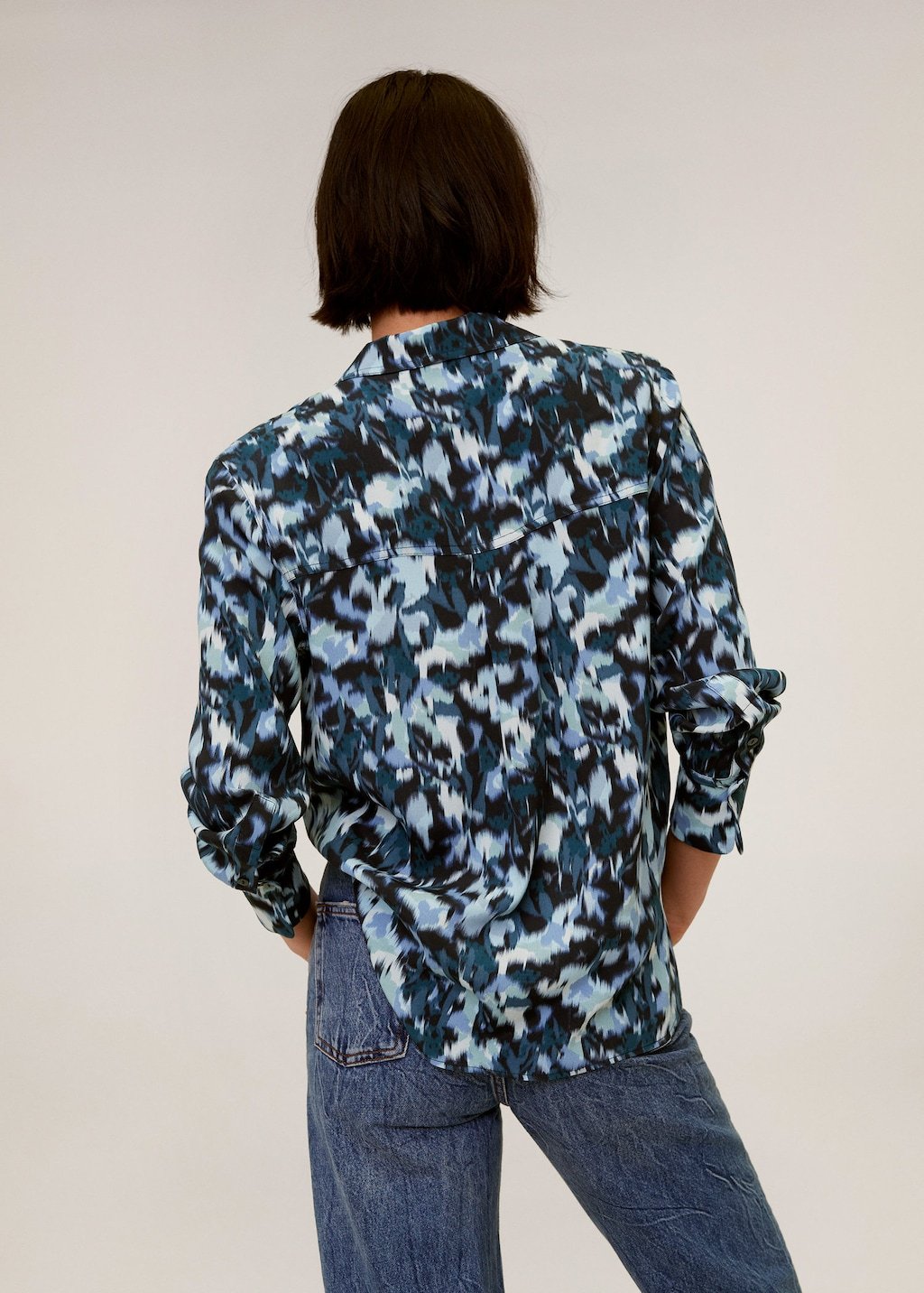 Printed flowy shirt