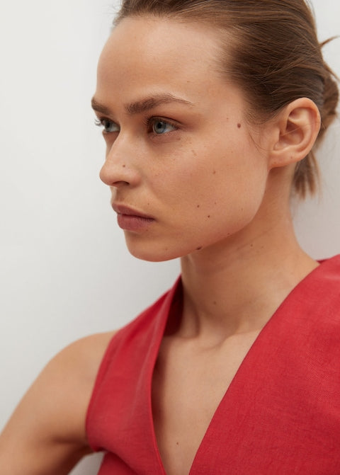 Lyocell dress with belt