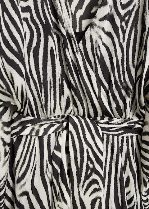 Zebra printed dress