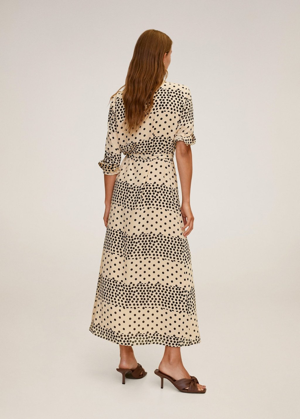 Polka dot shirt dress