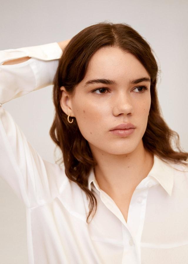 Satin finish flowy shirt