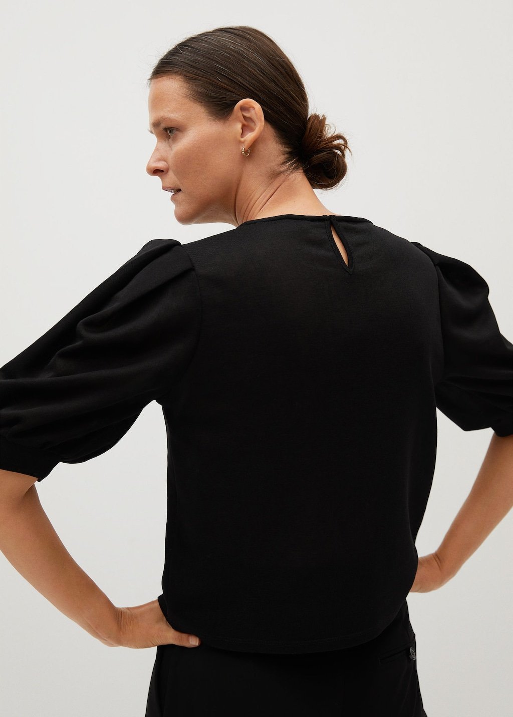 Puffed sleeves T-shirt