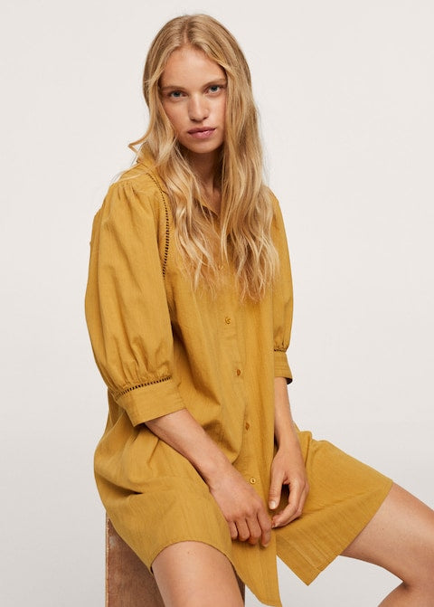 Shirt textured dress