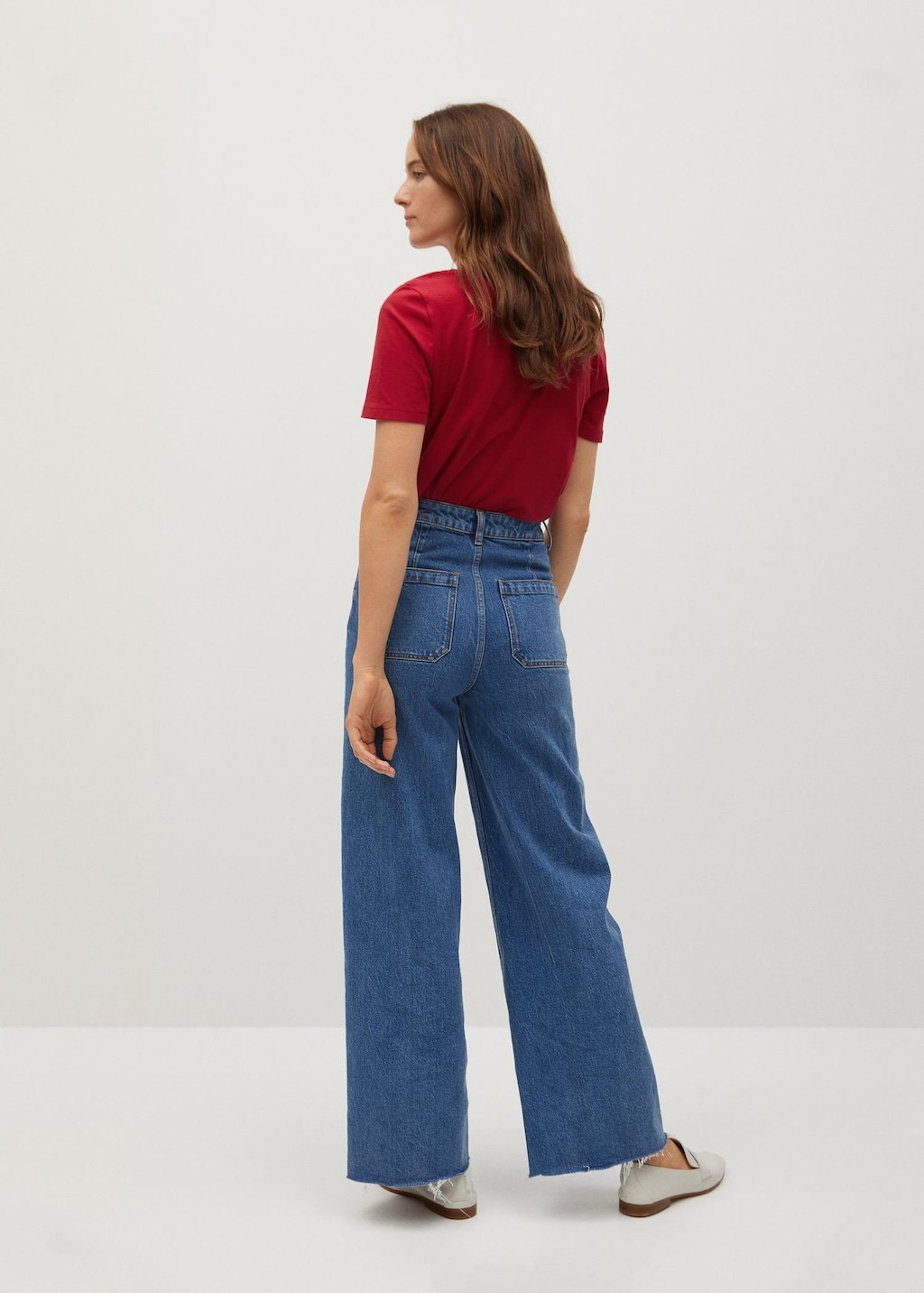 V-neck cotton T-shirt