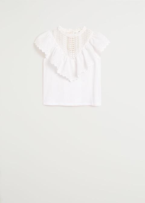 Ruffle cropped top