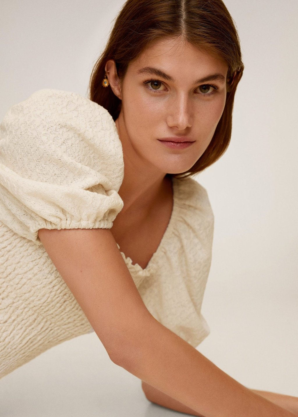 Elastic panel t-shirt