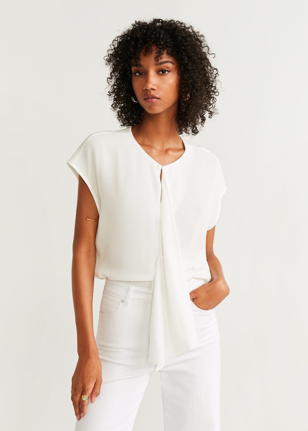 Draped detail blouse