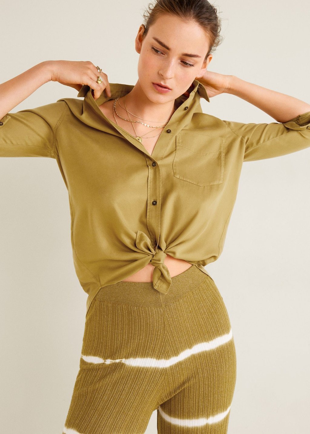 Denim style soft shirt