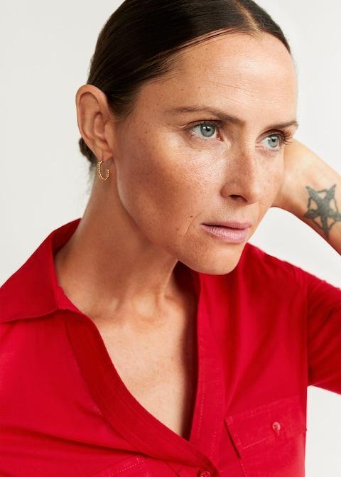 Chest-pocket cotton shirt