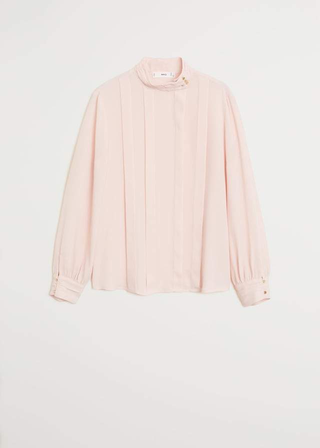 Mao collar blouse