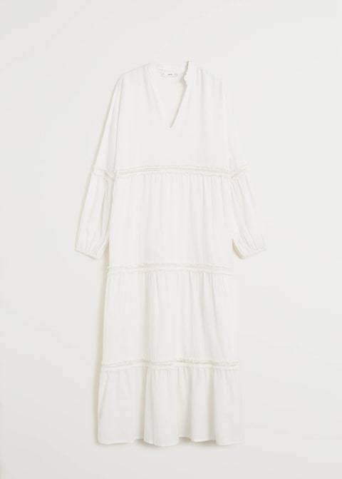 Openwork detail dress