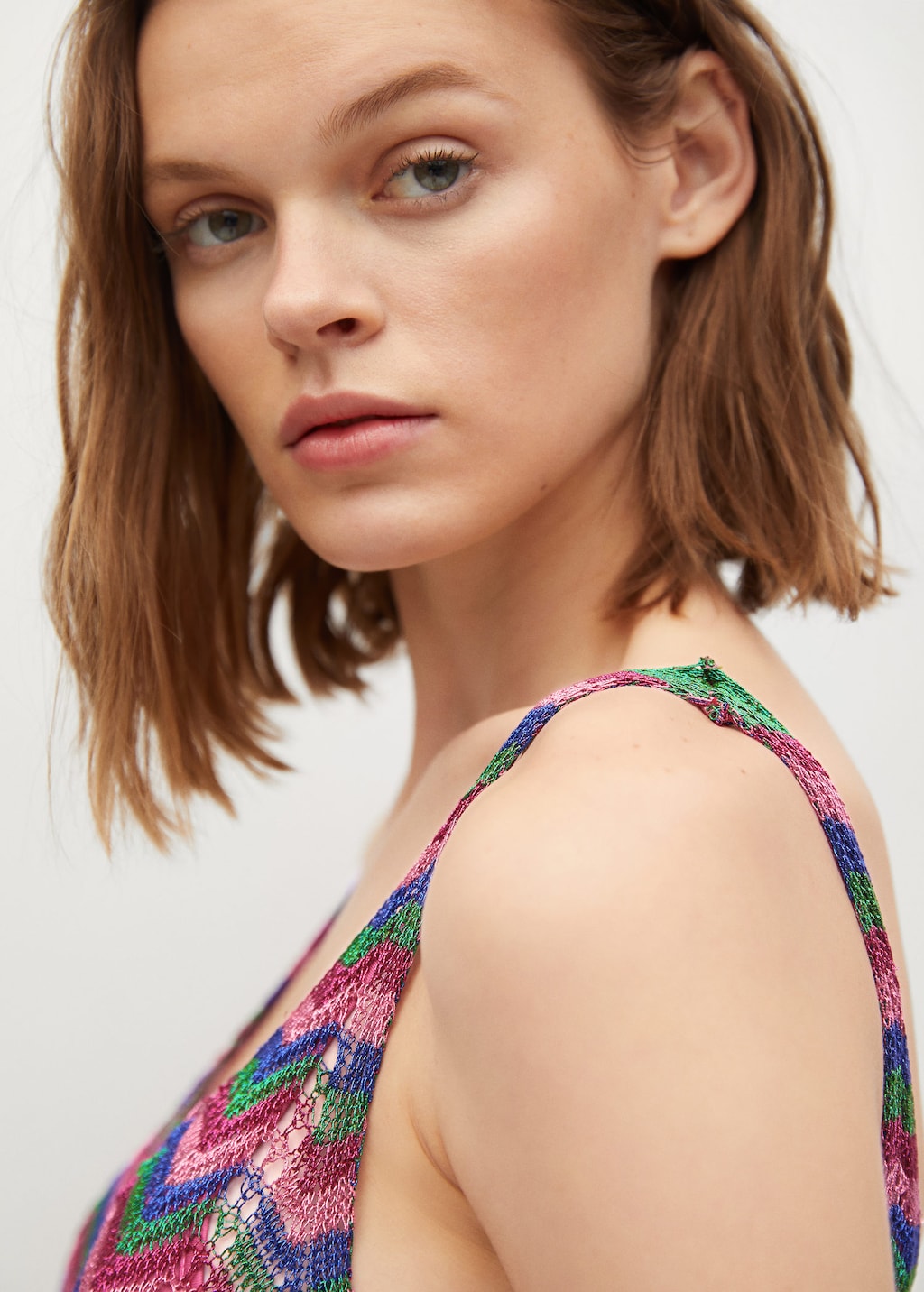 Knit openwork sweater