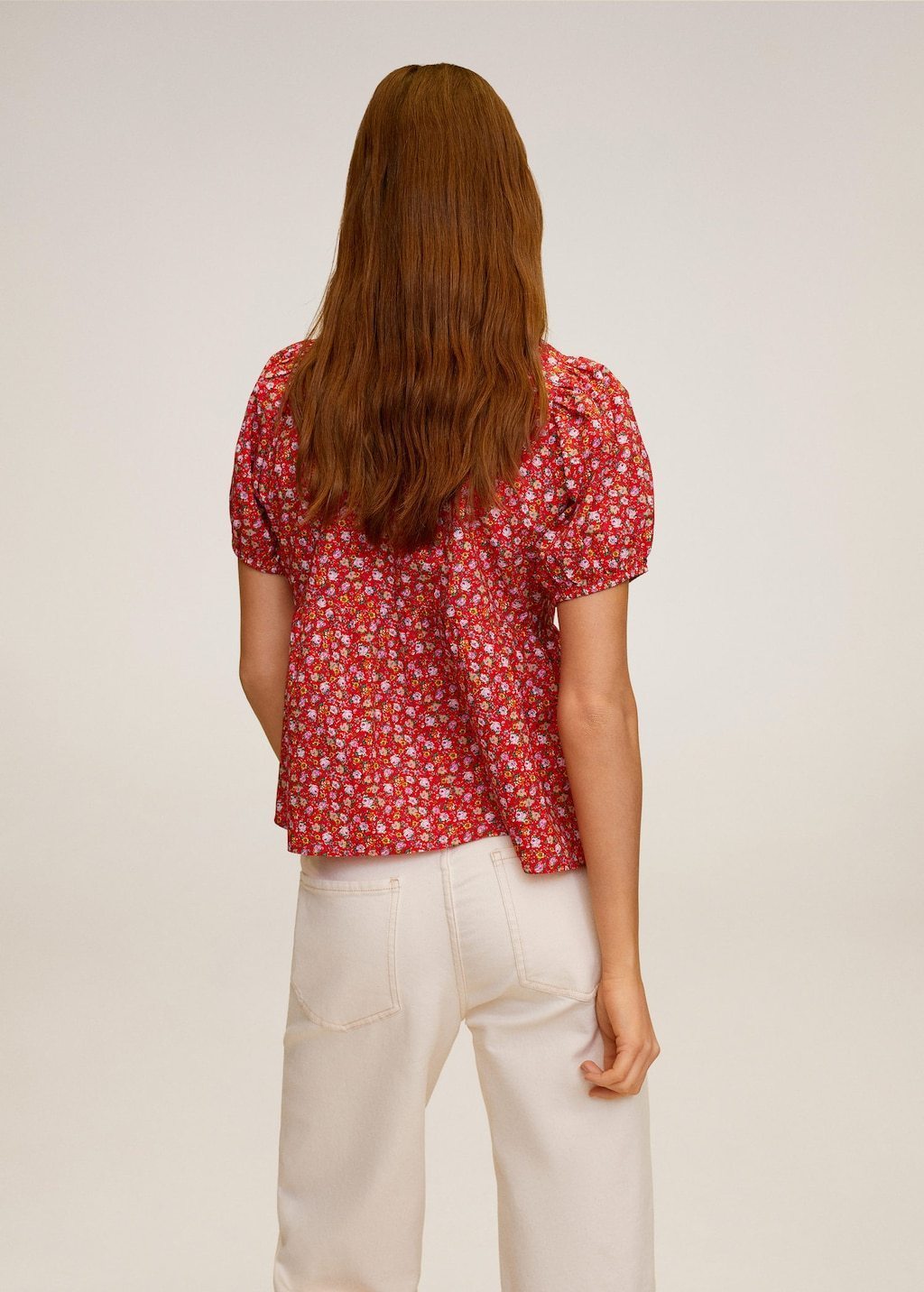 Floral cotton blouse