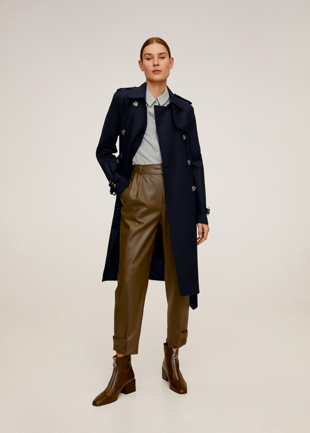 Classic cotton trench coat