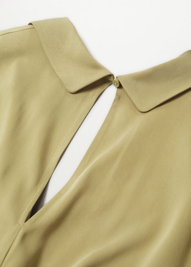 Wrap V-neckline jumpsuit