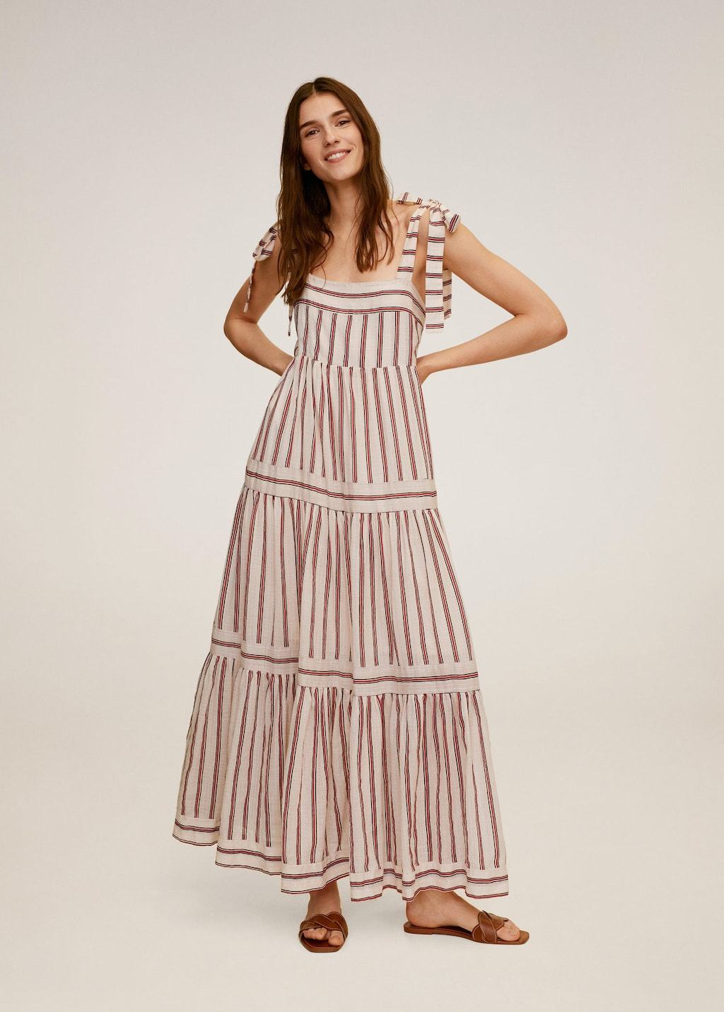 Striped long dress
