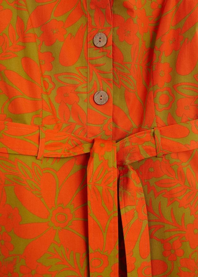 Tropical print dress