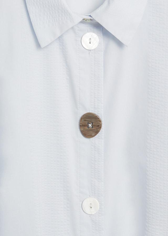 Poplin buttoned dress