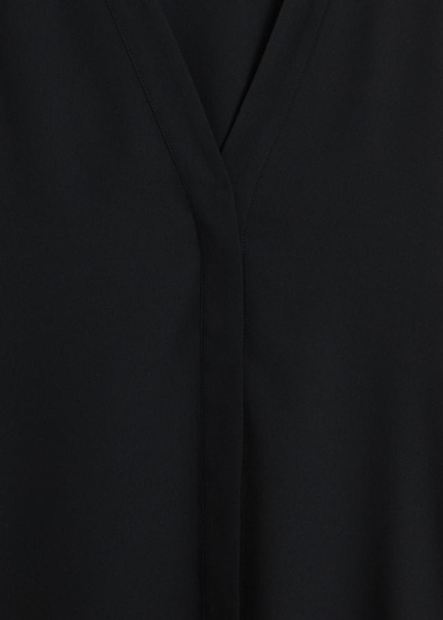 V-neckline blouse