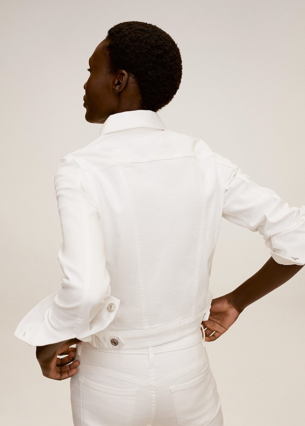 Pocketed denim jacket