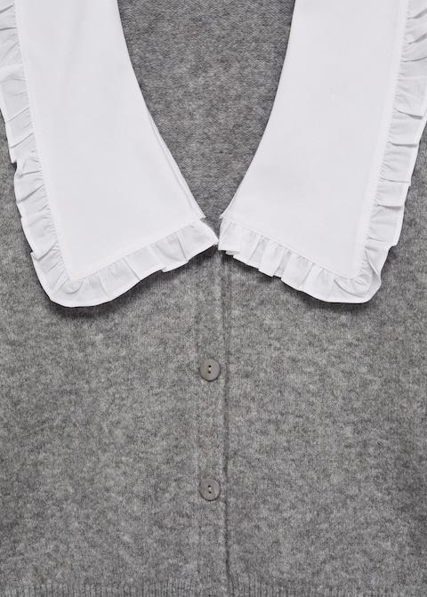 Baby doll neck cardigan