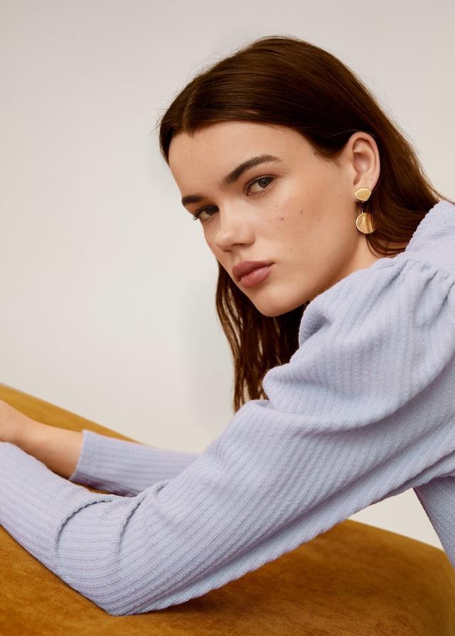 Puffed sleeves T-shirt