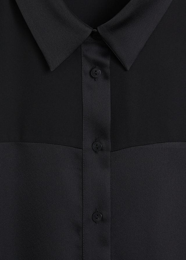 Satin finish flowy shirt