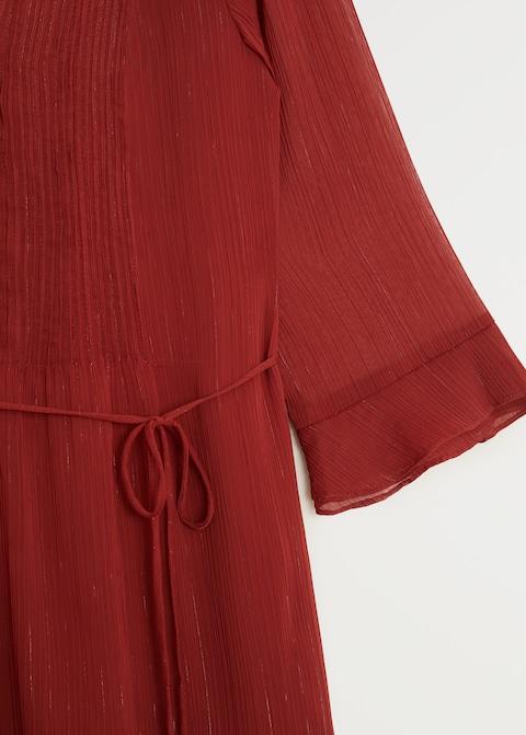 Metallic thread midi dress