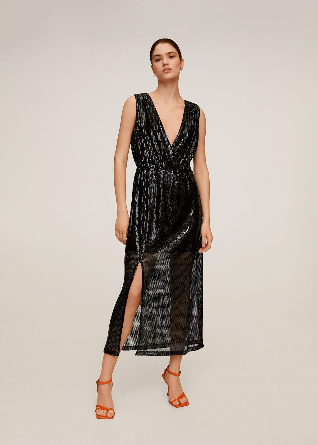 Sequined midi dress