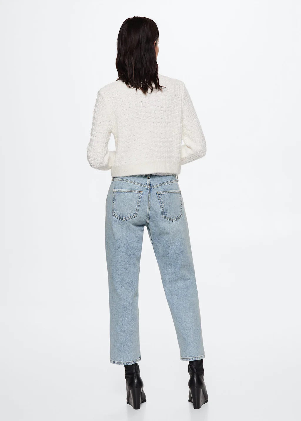 Straight-fit cropped jeans