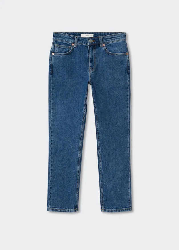 Medium-rise flared jeans