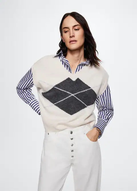 Straight-fit cropped jeans