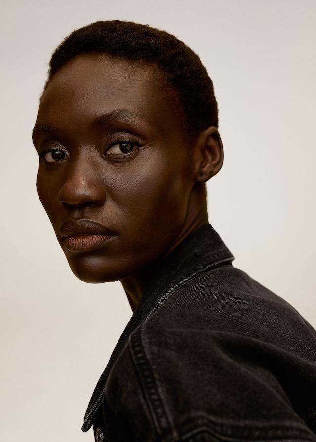 Frayed hem denim jacket